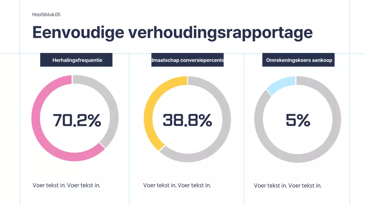 Eenvoudige zakelijke infographic met roze accenten op een witte achtergrond