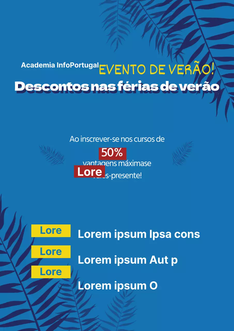 Promoções de verão
