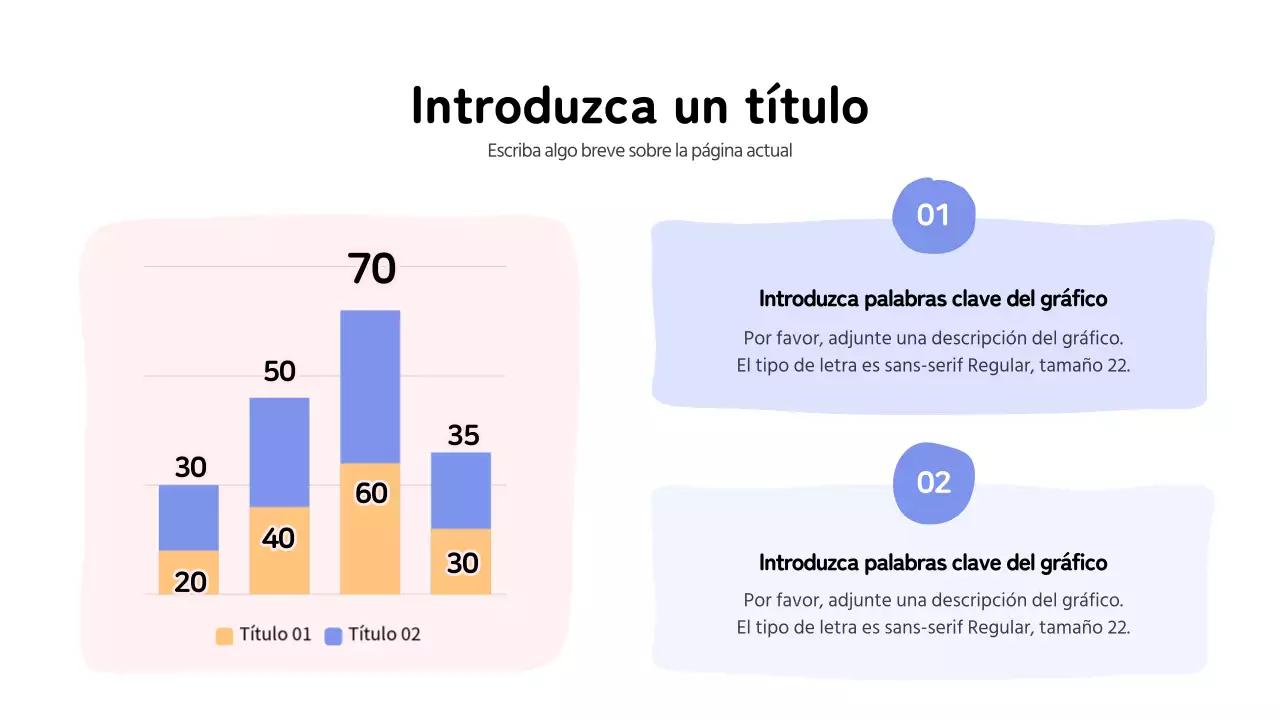 Gráficos de barras con formas geométricas en colores pastel