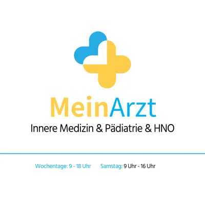 Eine blau-gelbe, aufgeräumte Klinik für Innere Medizin