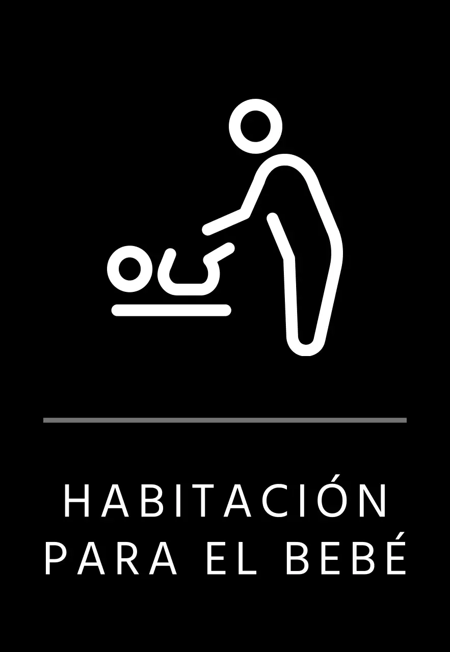 Señalización simple negra