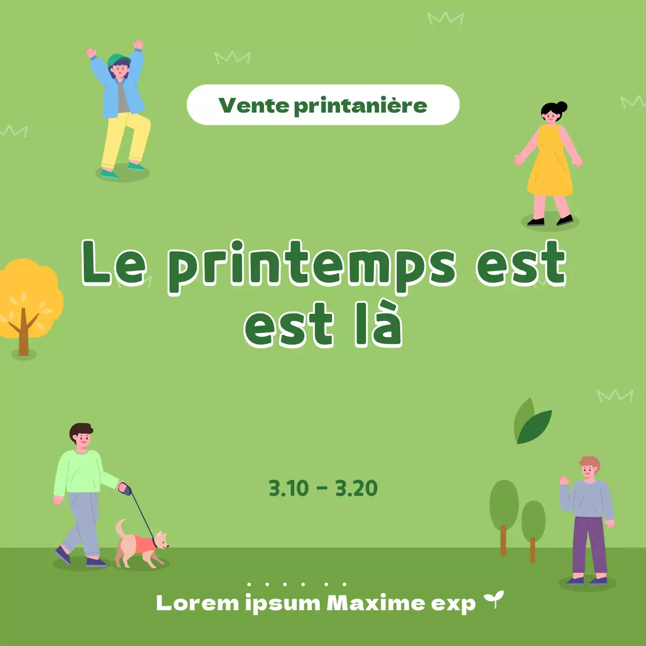 Le printemps vert : un événement illustré de remises