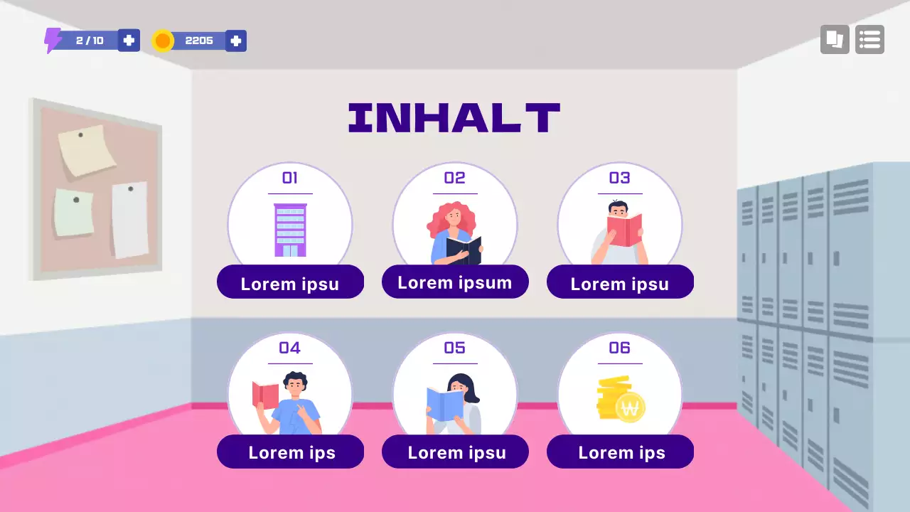 Vorschlag für ein Schulspielkonzept in Lila
