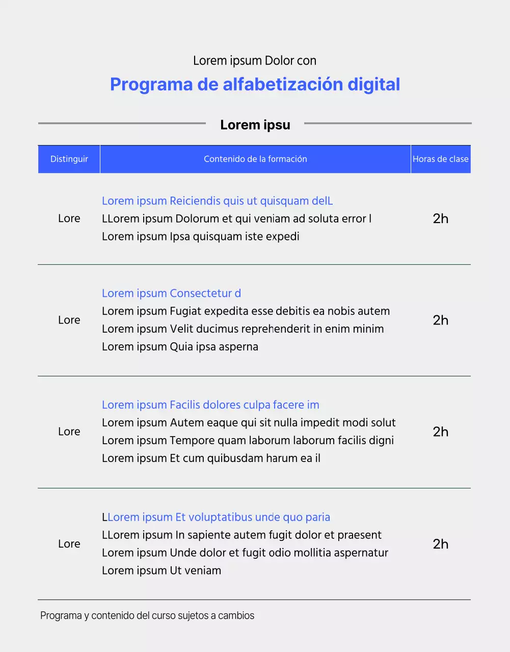 Guía de programas de alfabetización digital en azul y blanco y negro