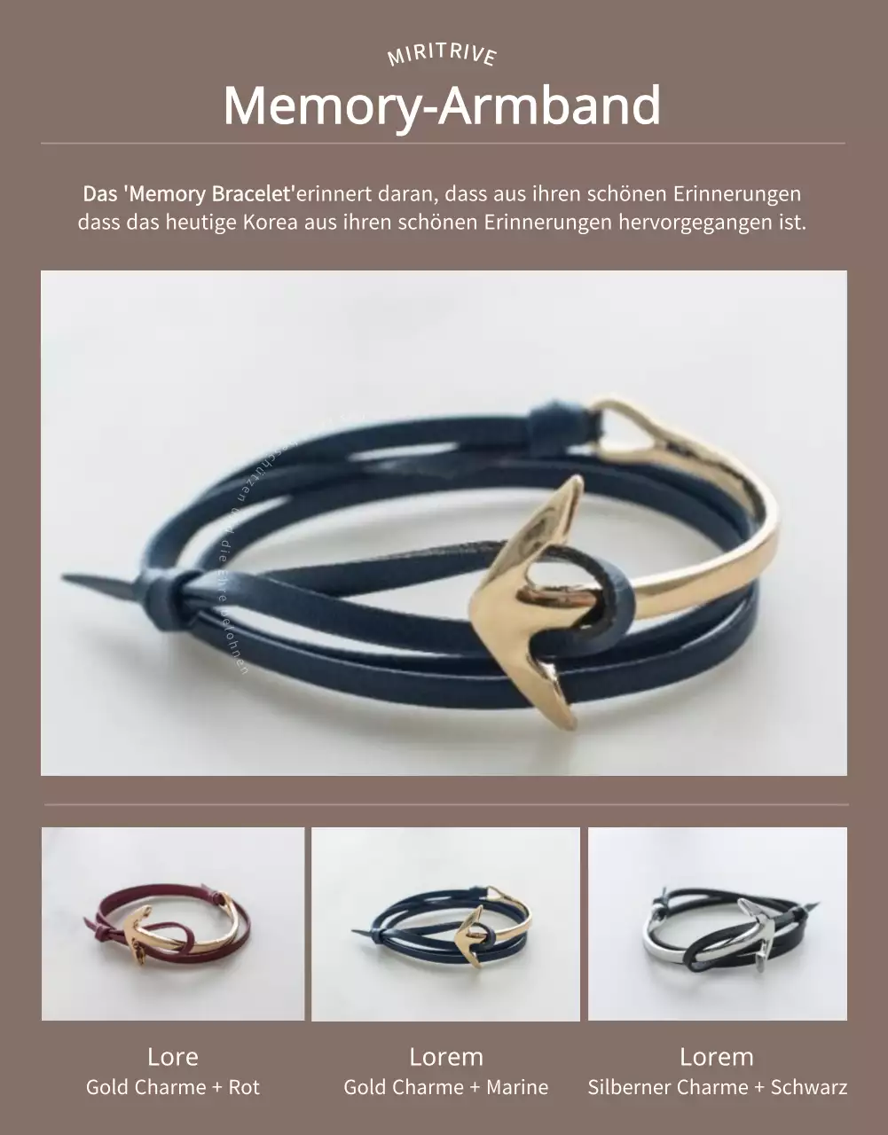 Beige National Veterans Welfare Improvement Bracelet Finanzierung Detailseite