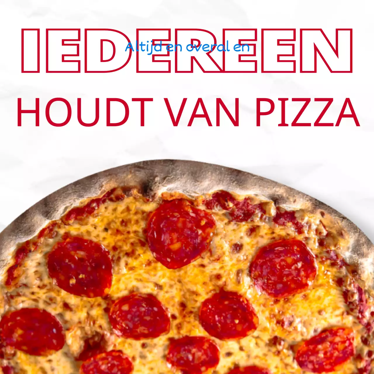 Rood dambord hip concept pizza merk layout bundel pakket