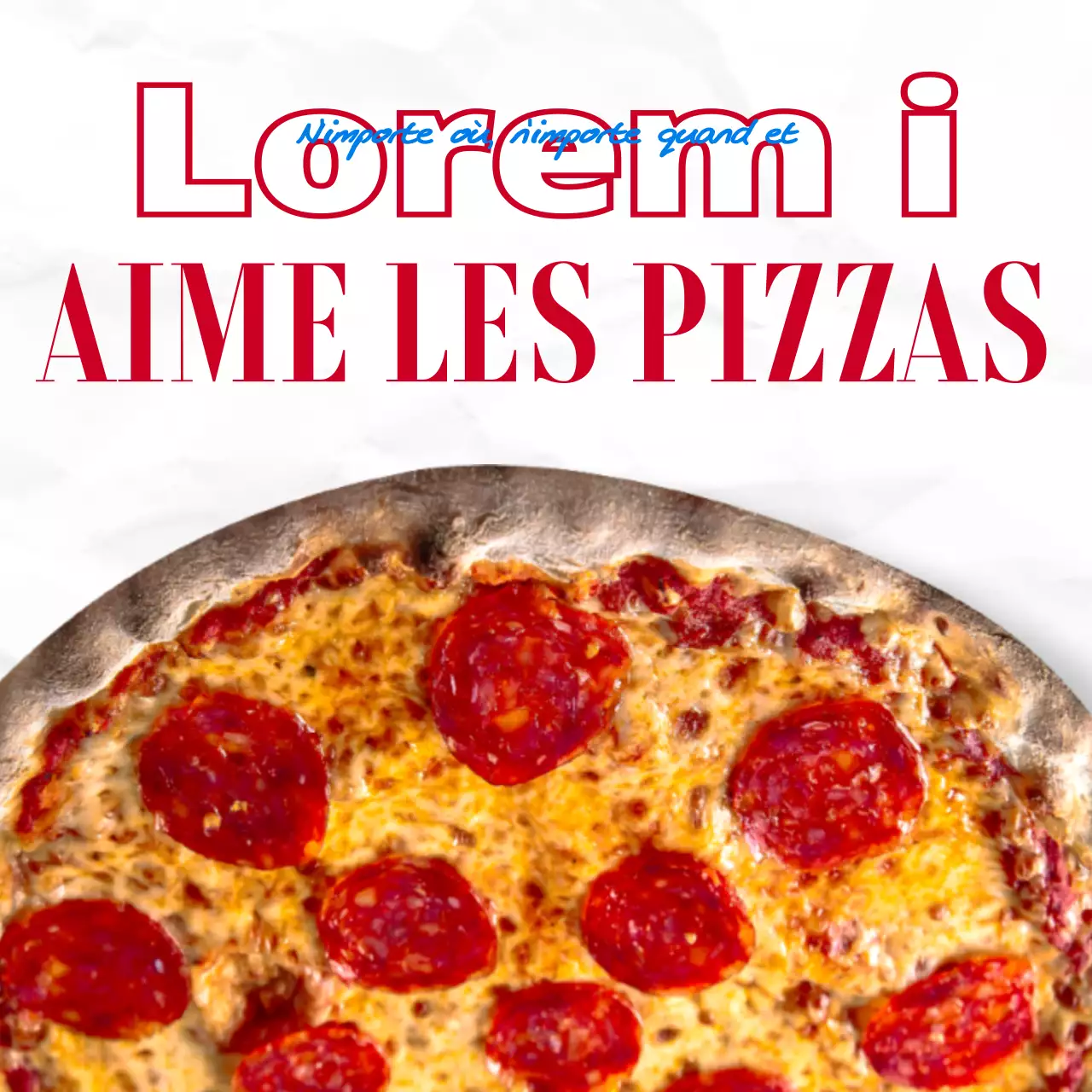 Le concept de la pizza en damier rouge est un concept de marque de pizza.