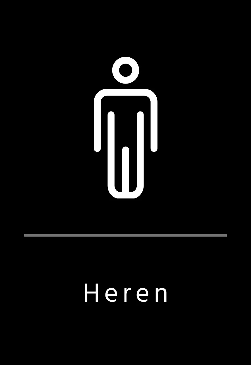 Zwarte eenvoudige bewegwijzering