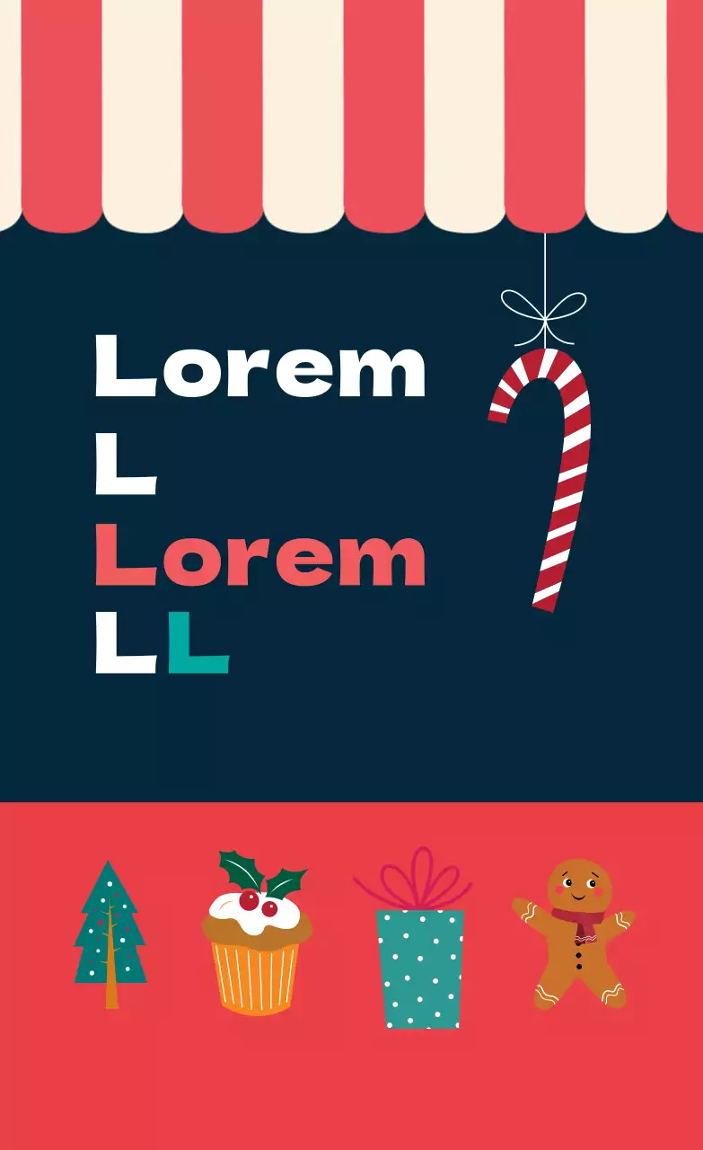 Rote und marineblaue illustrierte Etiketten für Weihnachtsgrüße