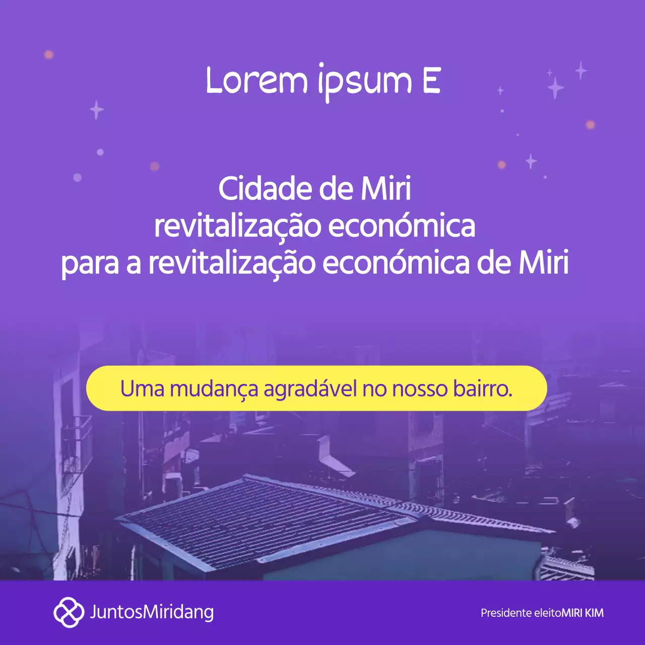 Mensagens de agradecimento pelas eleições locais nas redes sociais