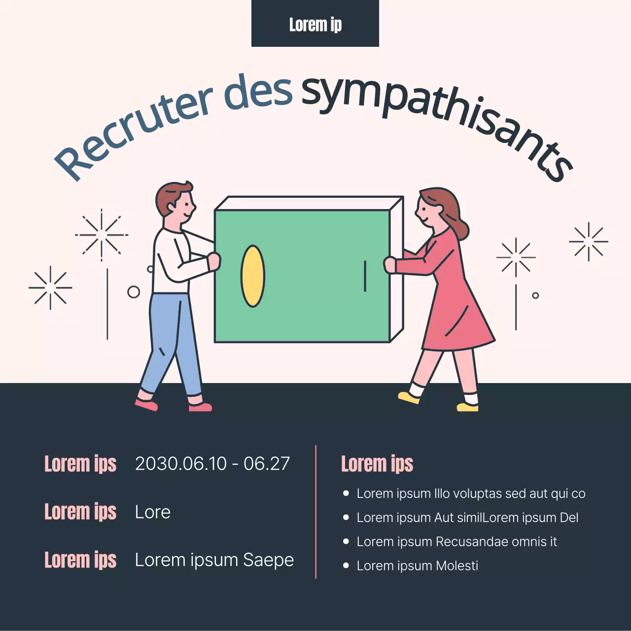 Rose bleu pastel illustration éditeur Recrutement de sympathisants Publicité