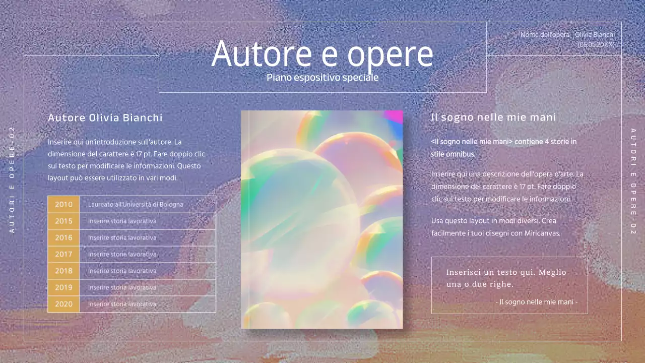 Illustratore di fiabe semplici in nero e blu, brochure della mostra speciale