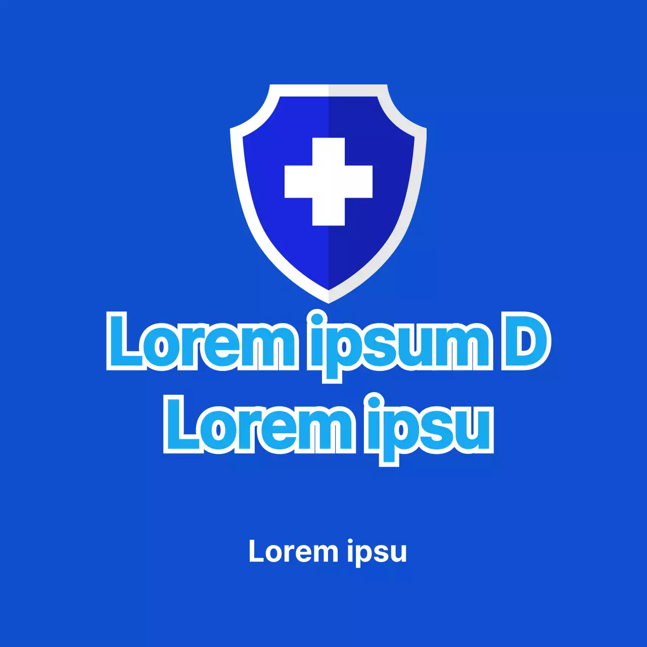 Pegatina médica Corona azul vacunado