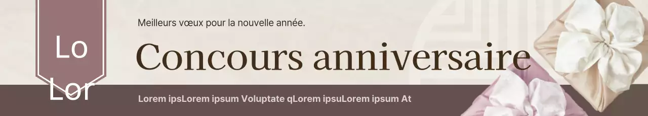 Concours de cadeaux pour le Nouvel An lunaire