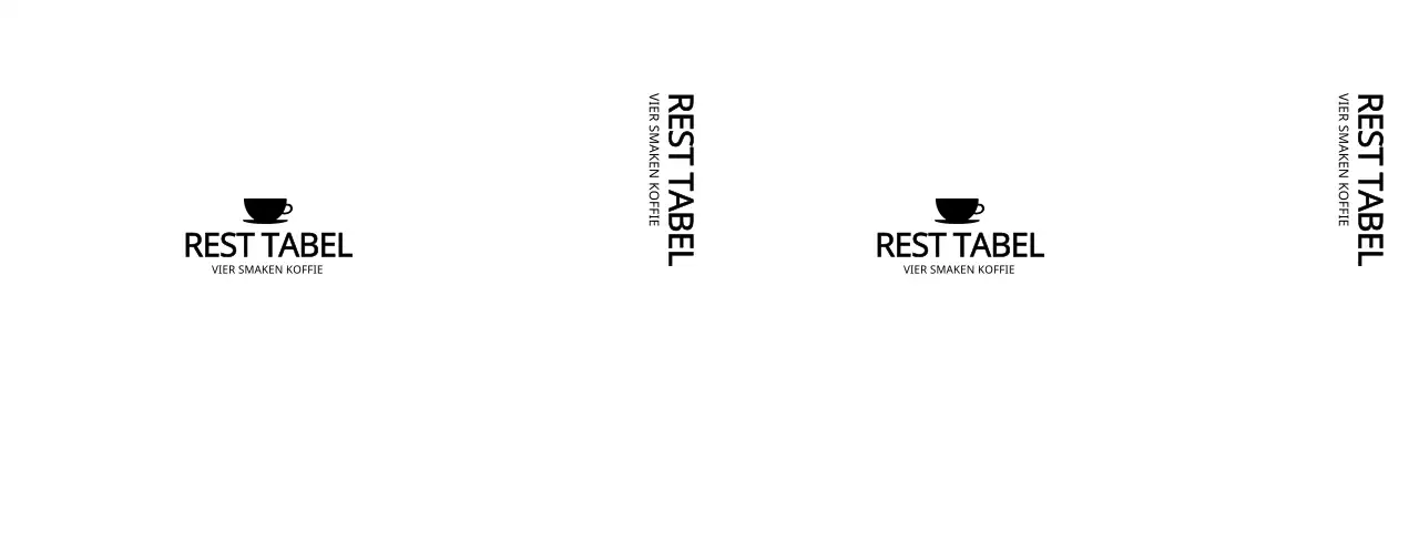 Emotioneel en eenvoudig café-logo