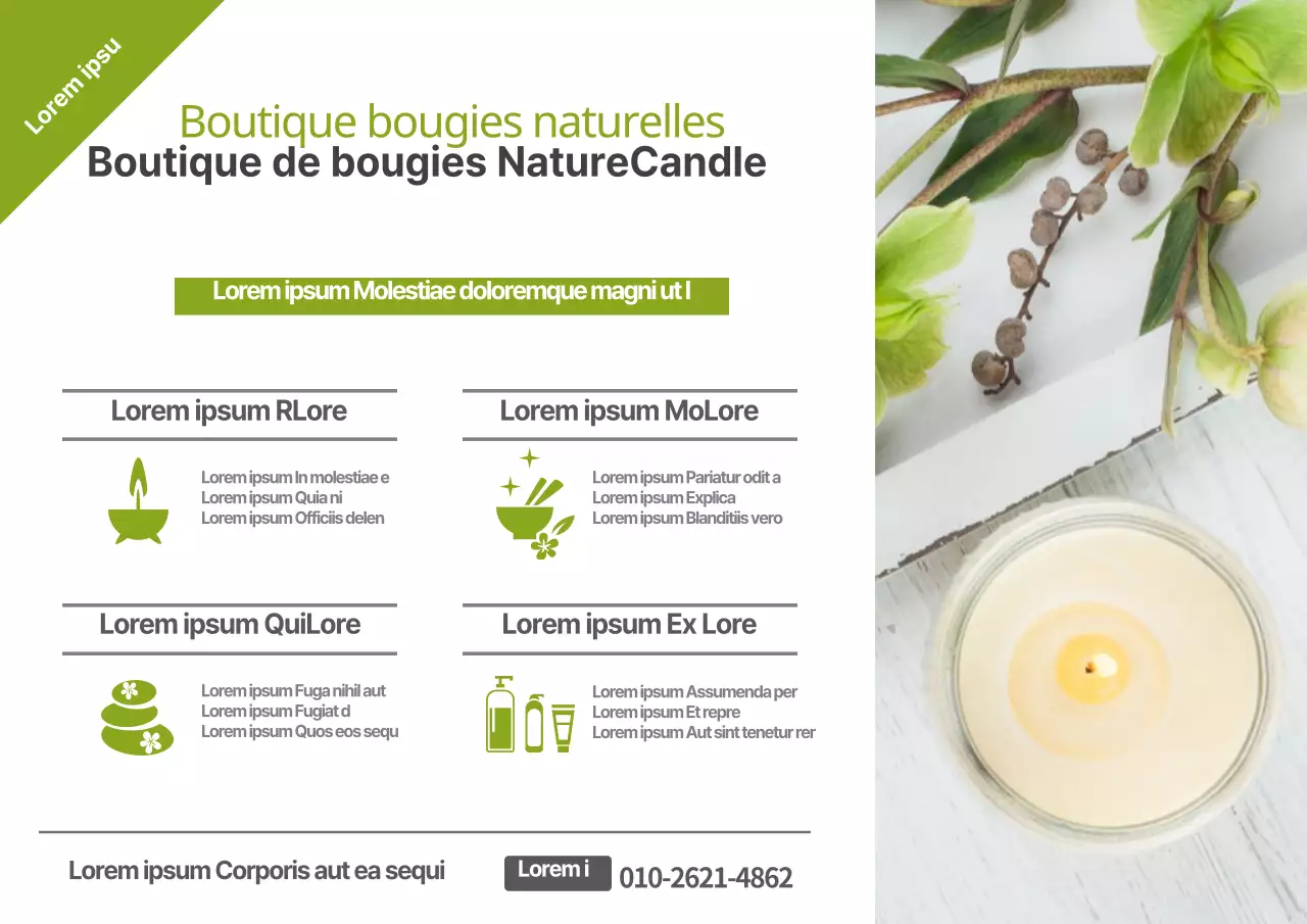 Boutique multi-bougies