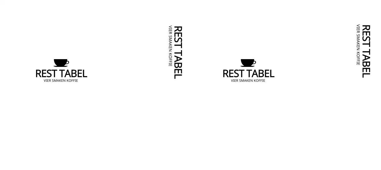 Emotioneel en eenvoudig café-logo