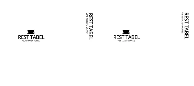 Emotioneel en eenvoudig café-logo