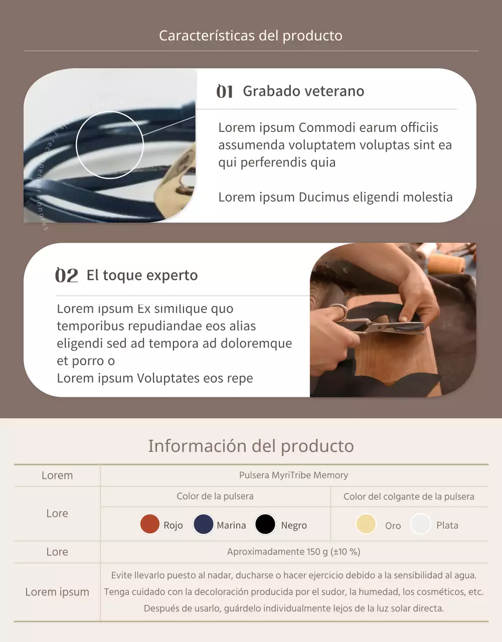 Página detallada de la financiación de la pulsera Beige National Veterans Welfare