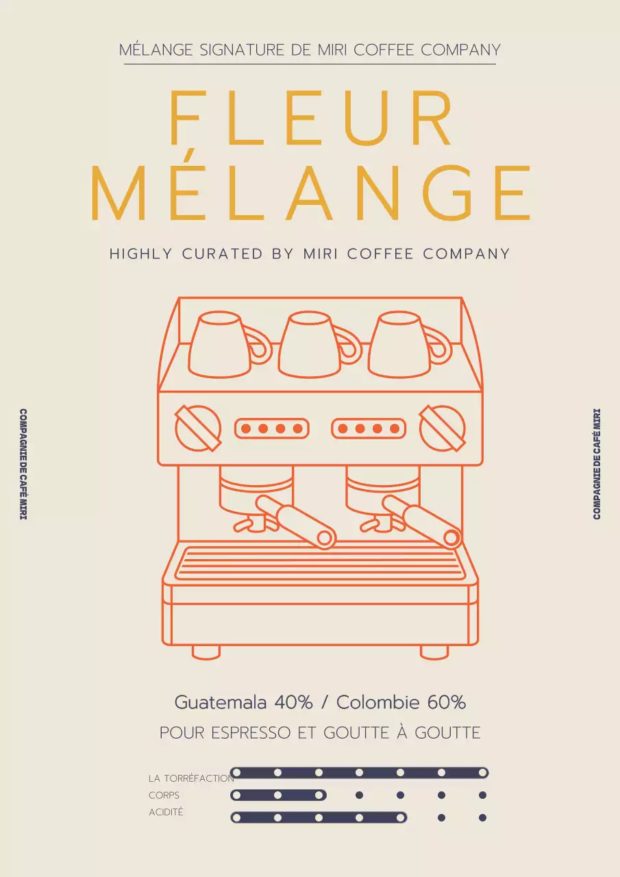 Grains de café simples en ivoire