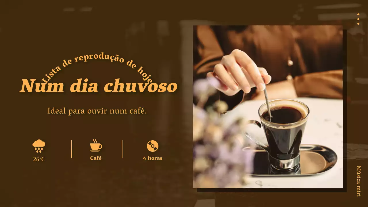 Uma lista de reprodução para um dia castanho e chuvoso