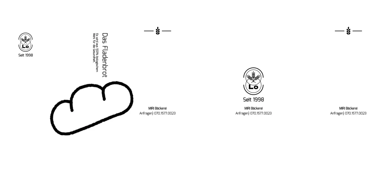 Bewerben und informieren Sie Ihr Café mit einer einfachen und niedlichen Illustration eines Brötchens.