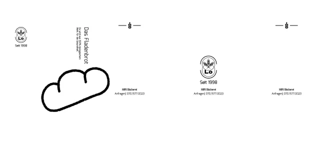 Bewerben und informieren Sie Ihr Café mit einer einfachen und niedlichen Illustration eines Brötchens.