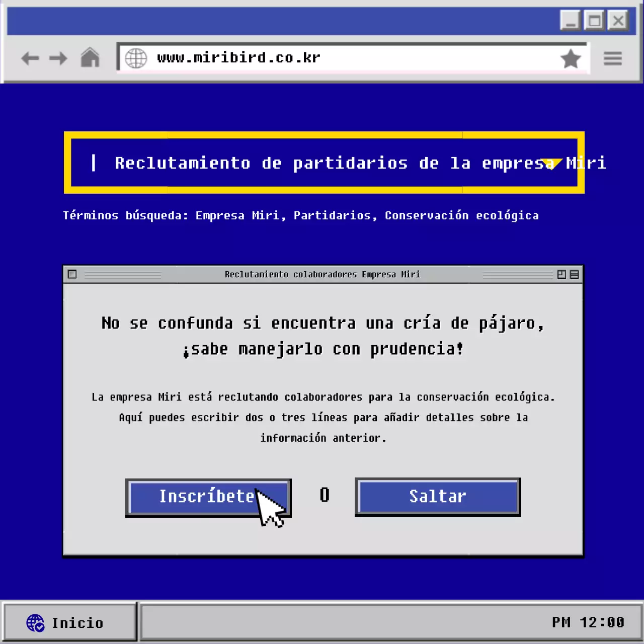 El viejo pajarito azul y gris CardNews