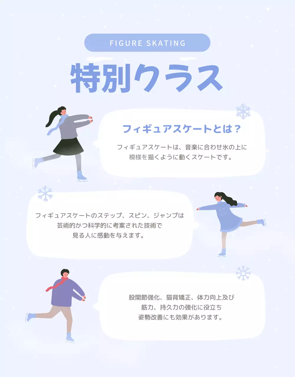 青 シンプル スケート ポスター 詳細ページ