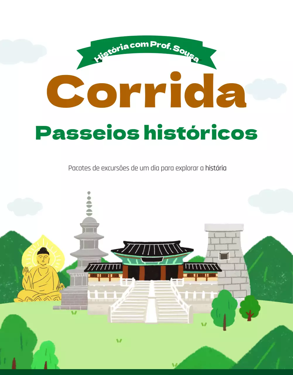 Uma viagem de um dia abstrato pela história das corridas