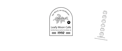 Bewerben und informieren Sie Ihr Café mit einem sauberen, schwarz-weißen Emblem-Logo