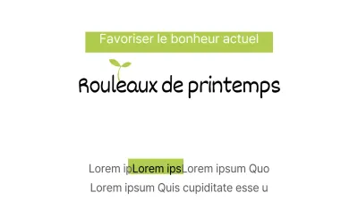 Rouleaux de printemps