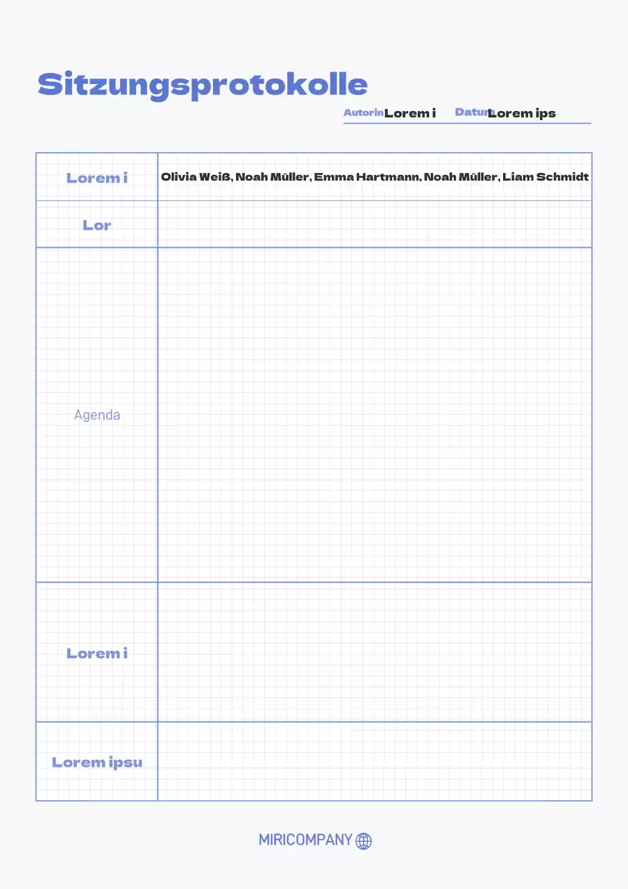 Minuten in einem Gittermuster mit weißen und blauen Punkten
