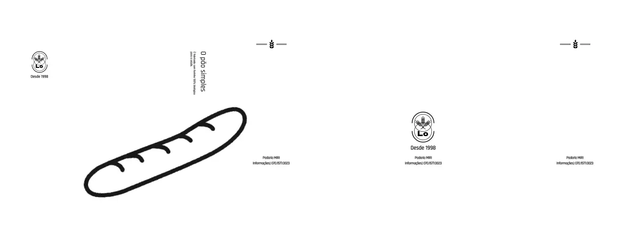 Promova e informe o seu café com uma ilustração simples e engraçada de uma baguete.