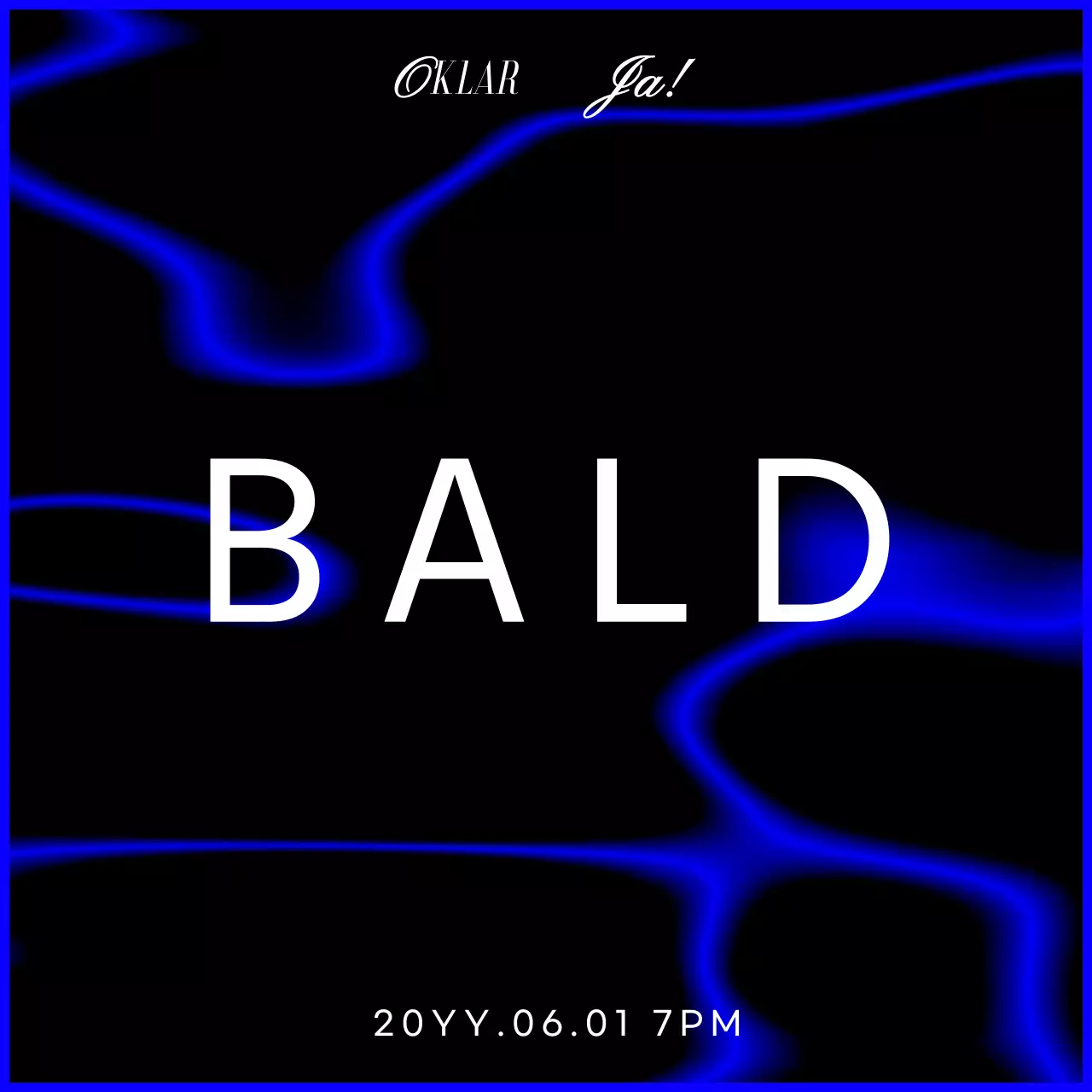 Ein hippes Stimmungsbündel in blau und fluoreszierendem Grün mit Markenzeichen