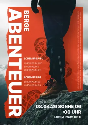 Orange-weißer Modern Mountain Club Einstellungsleitfaden