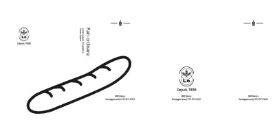 Faites la promotion de votre café et informez-le avec une illustration simple et mignonne d'une baguette de pain.