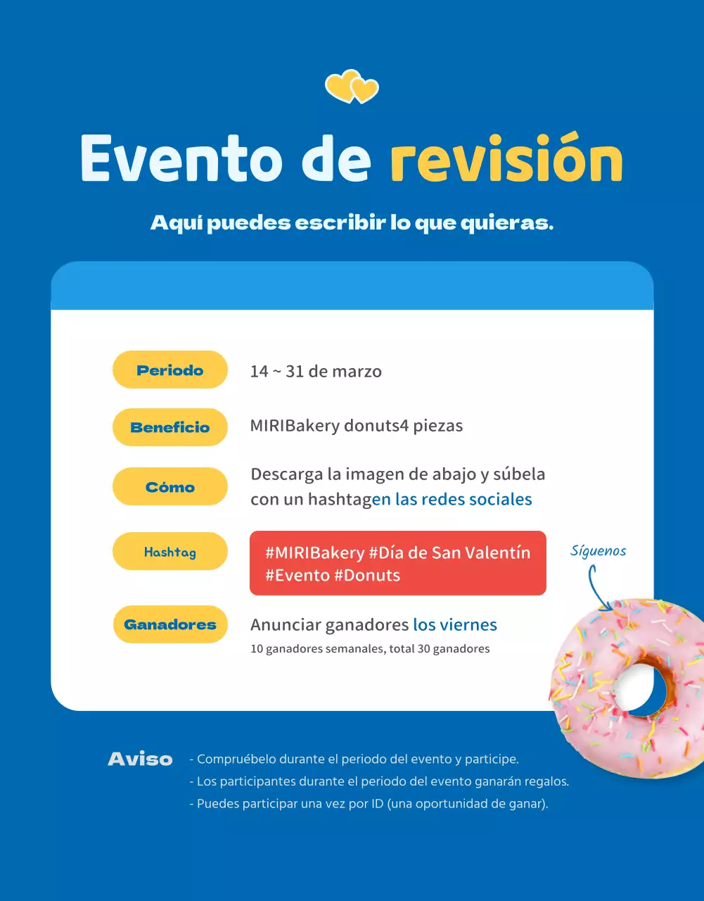 Vender donuts con un bonito concepto azul