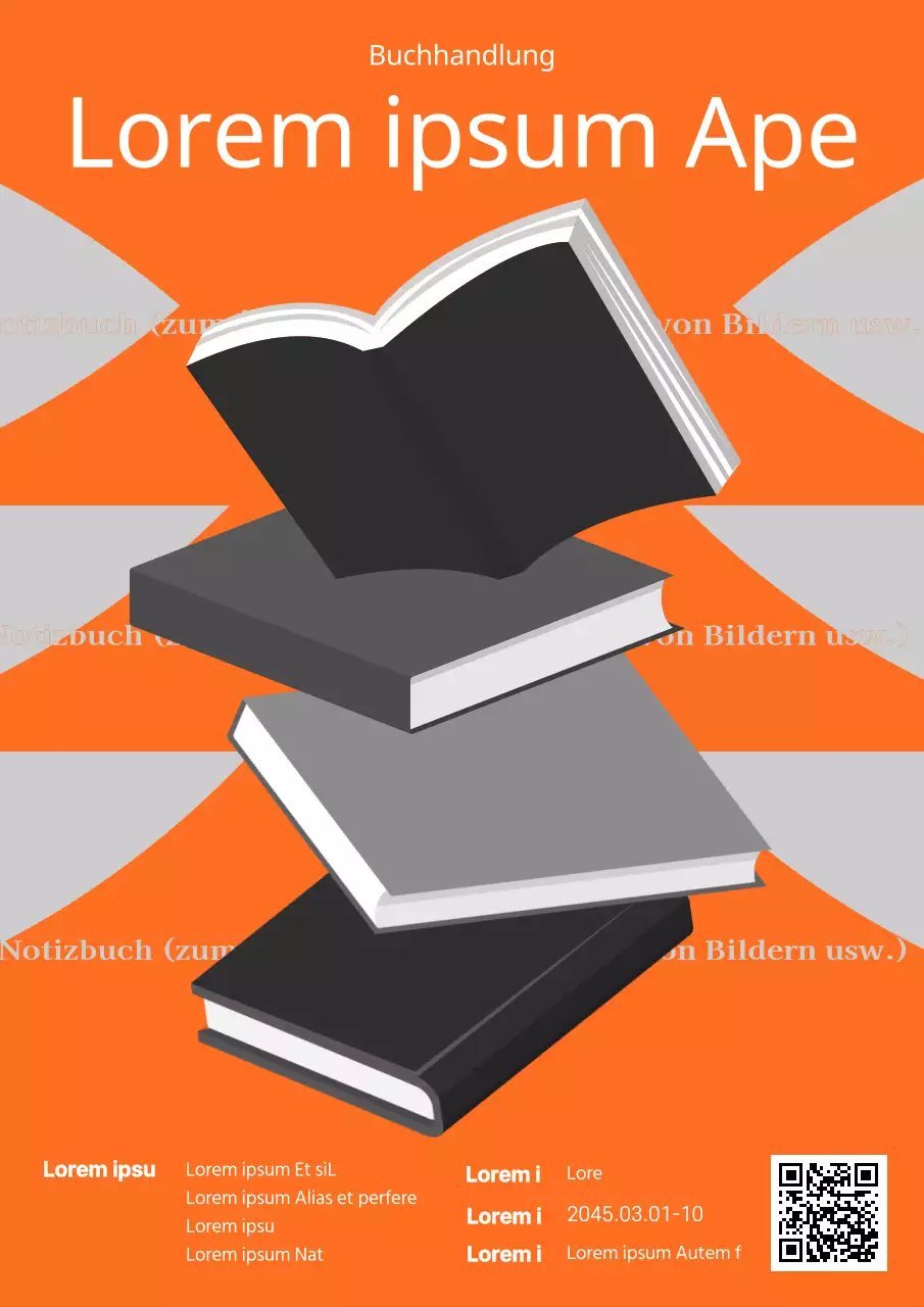 Fettes Schwarz Moderne Typografie Unabhängiges Verlagsprogramm