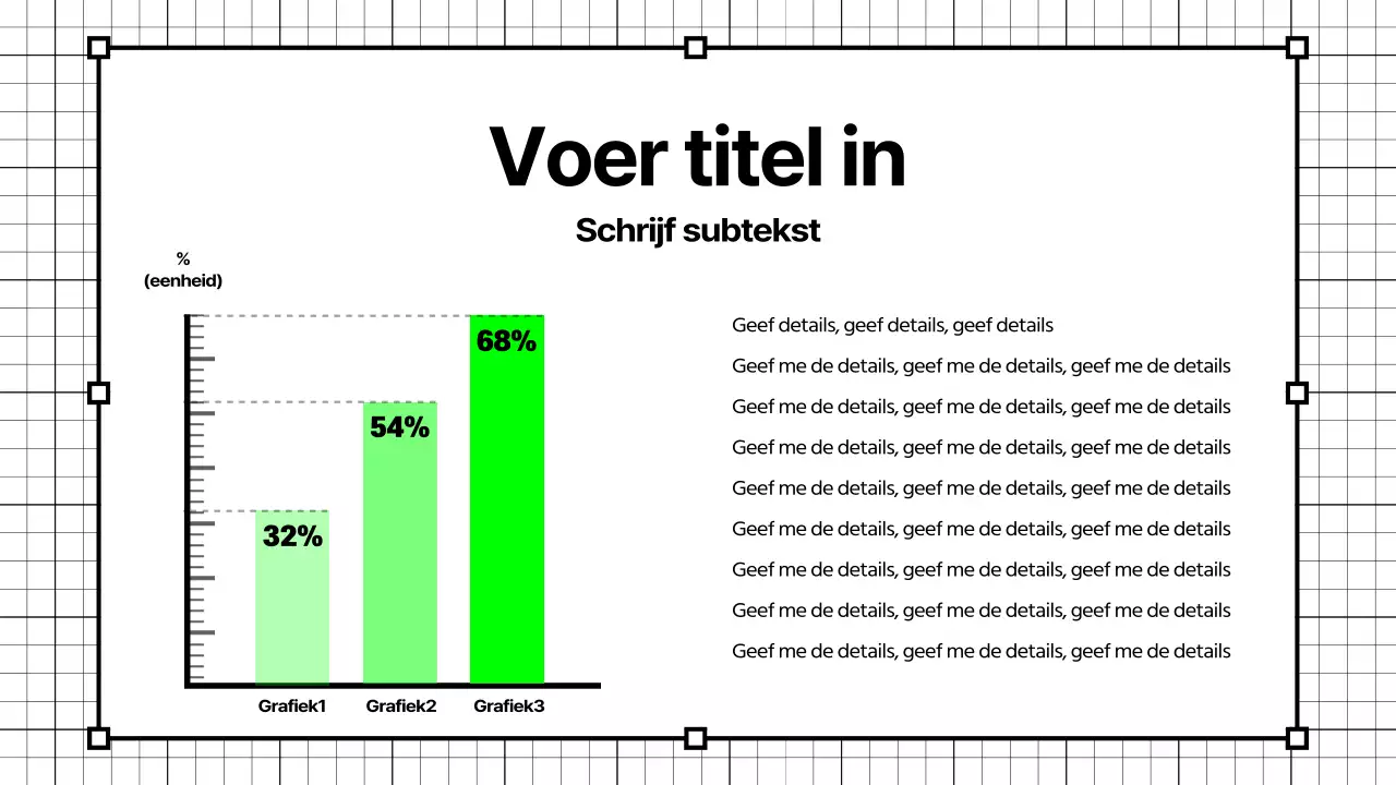 Eenvoudige grafieken in zwart en neonkleuren