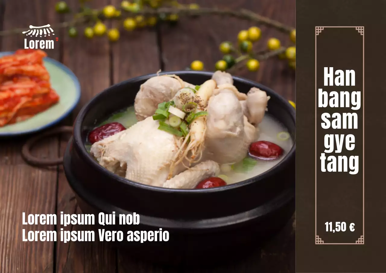 Cartaz de paisagem shabu-shabu com imagem completa