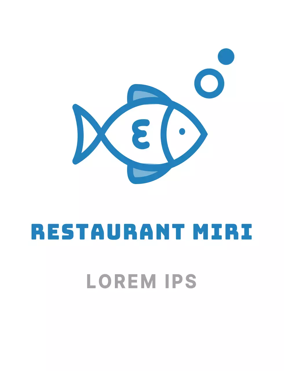 Blauw sashimi t-shirt met logo