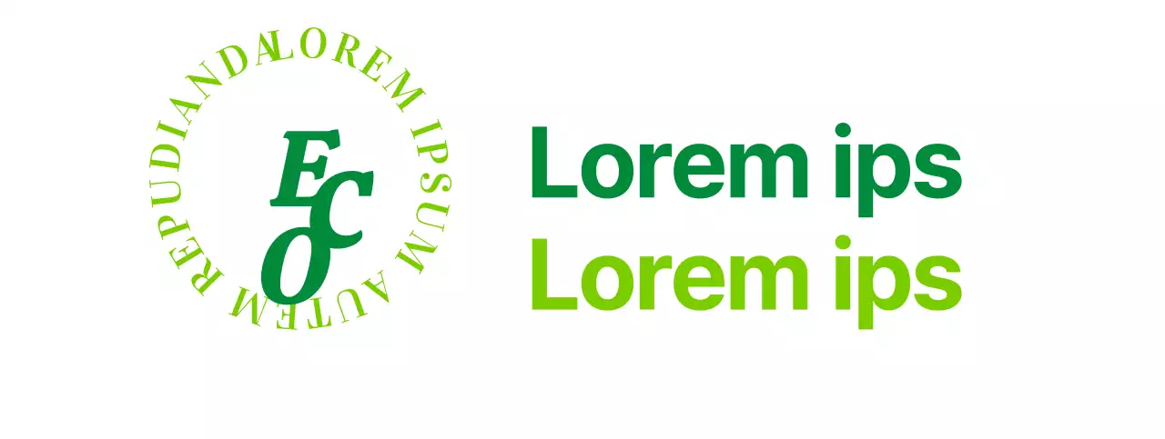 Logotipo de estilo texto-símbolo sencillo con un esquema de color verde Publicidad y promoción de una asociación ecológica