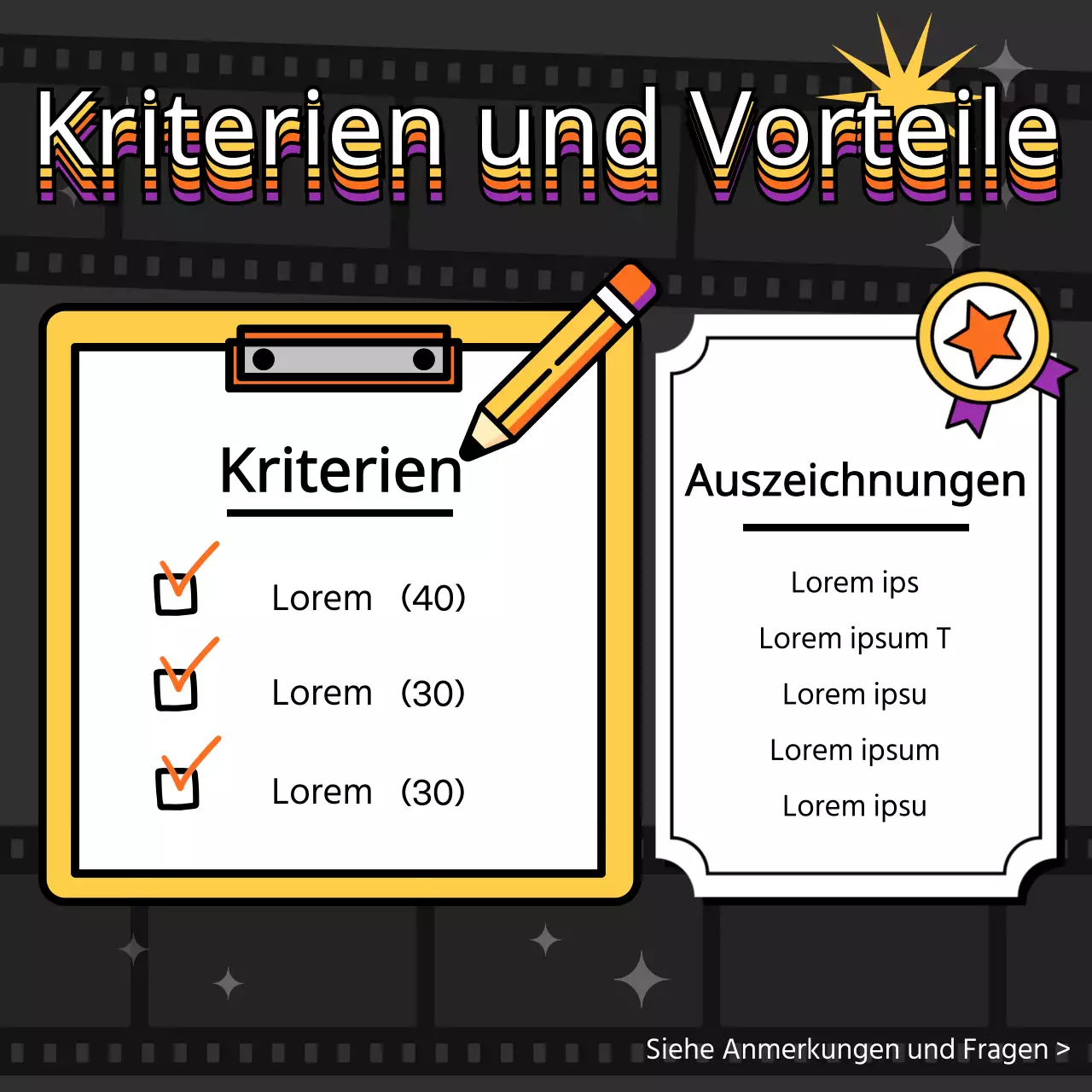 Wettbewerbsausschreibung im Retro-Web-Stil auf schwarzem Hintergrund