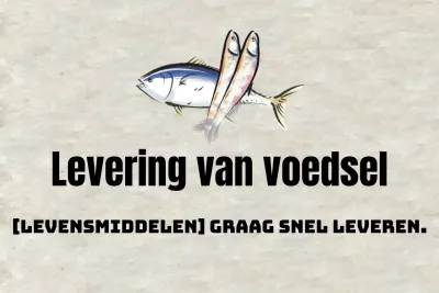 Levering van voedsel