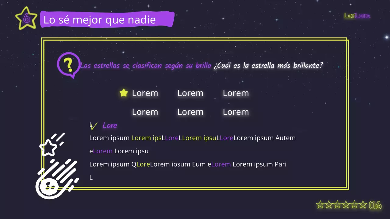 Material de formación amarillo neón y morado místico