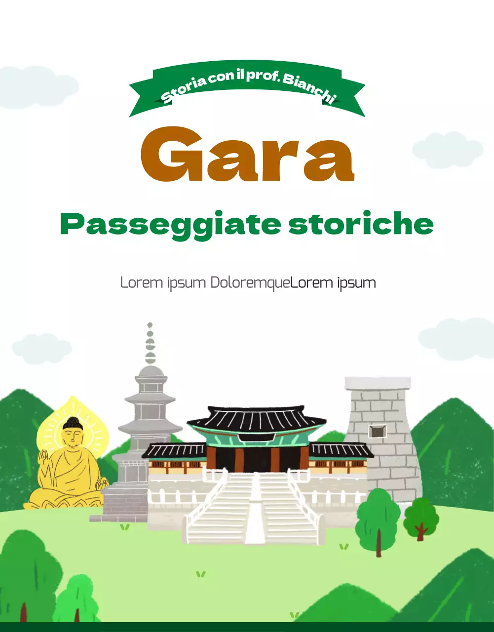 Un viaggio astratto di un giorno attraverso la storia delle corse