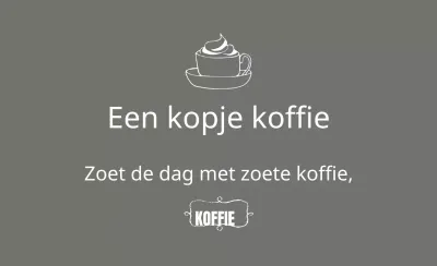 Zoete koffie