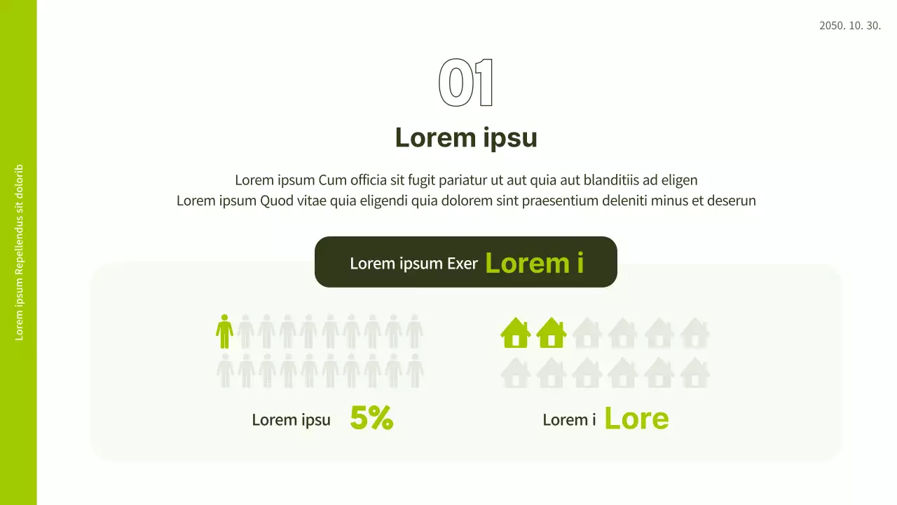 Ilustración en blanco y verde lima de un PPT de sensibilización sobre la discapacidad en el lugar de trabajo