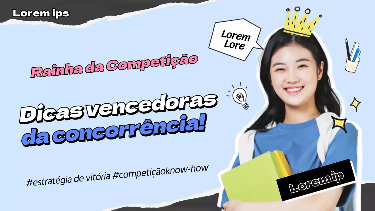 Azul claro Concurso Dica vencedora Grande miniatura do YouTube